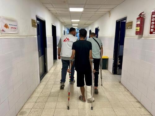 Nasser Hospital struck by Israeli forces Nasser Hospital struck by Israeli forces